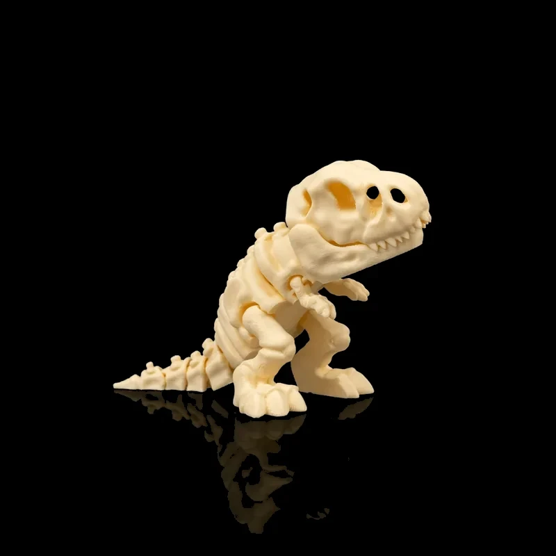 T-Rex Esqueleto Articulado — foto real do produto impresso em 3D