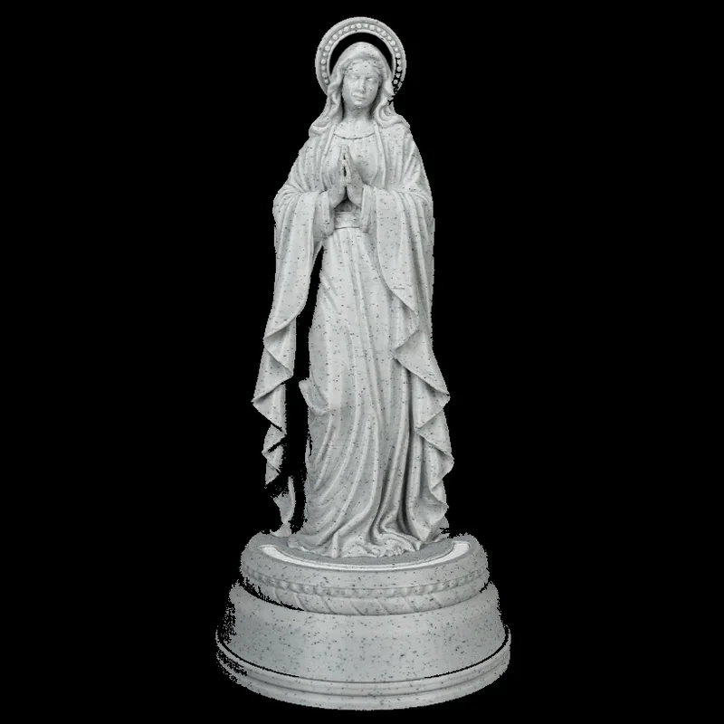 Nossa Senhora em Oração 16cm com LED Opcional — foto real do produto impresso em 3D