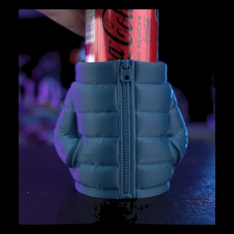 Porta Lata 350ml Personalizado 3D — foto real do produto impresso em 3D