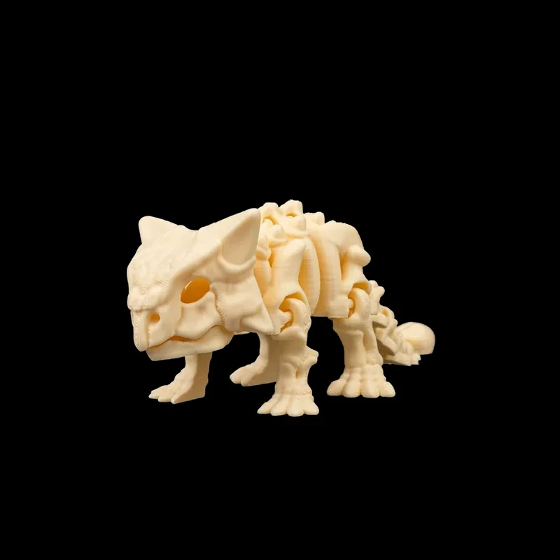 Ankylosaurus Esqueleto Articulado — foto real do produto impresso em 3D
