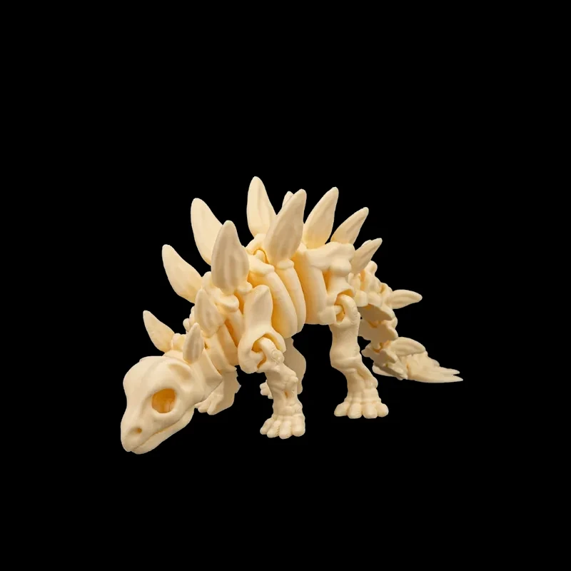 Stegosaurus Esqueleto Articulado — foto real do produto impresso em 3D